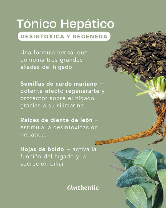 Tintura medicinal orgánica — Tónico hepático